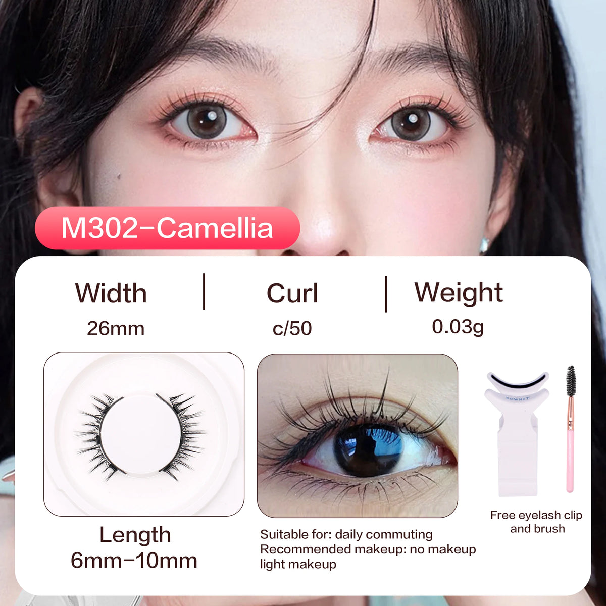 Reusable Magnetic Eyelashes Kit – Lightweight Natural-Looking Magnetic Lashes