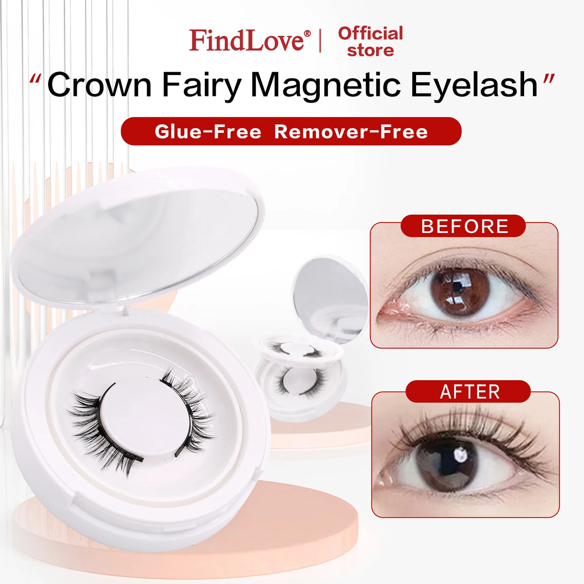 Reusable Magnetic Eyelashes Kit – Lightweight Natural-Looking Magnetic Lashes