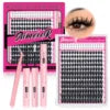 232PCS Cluster Lashes Kit – D Curl 10–18mm Volume Eyelash Extensions