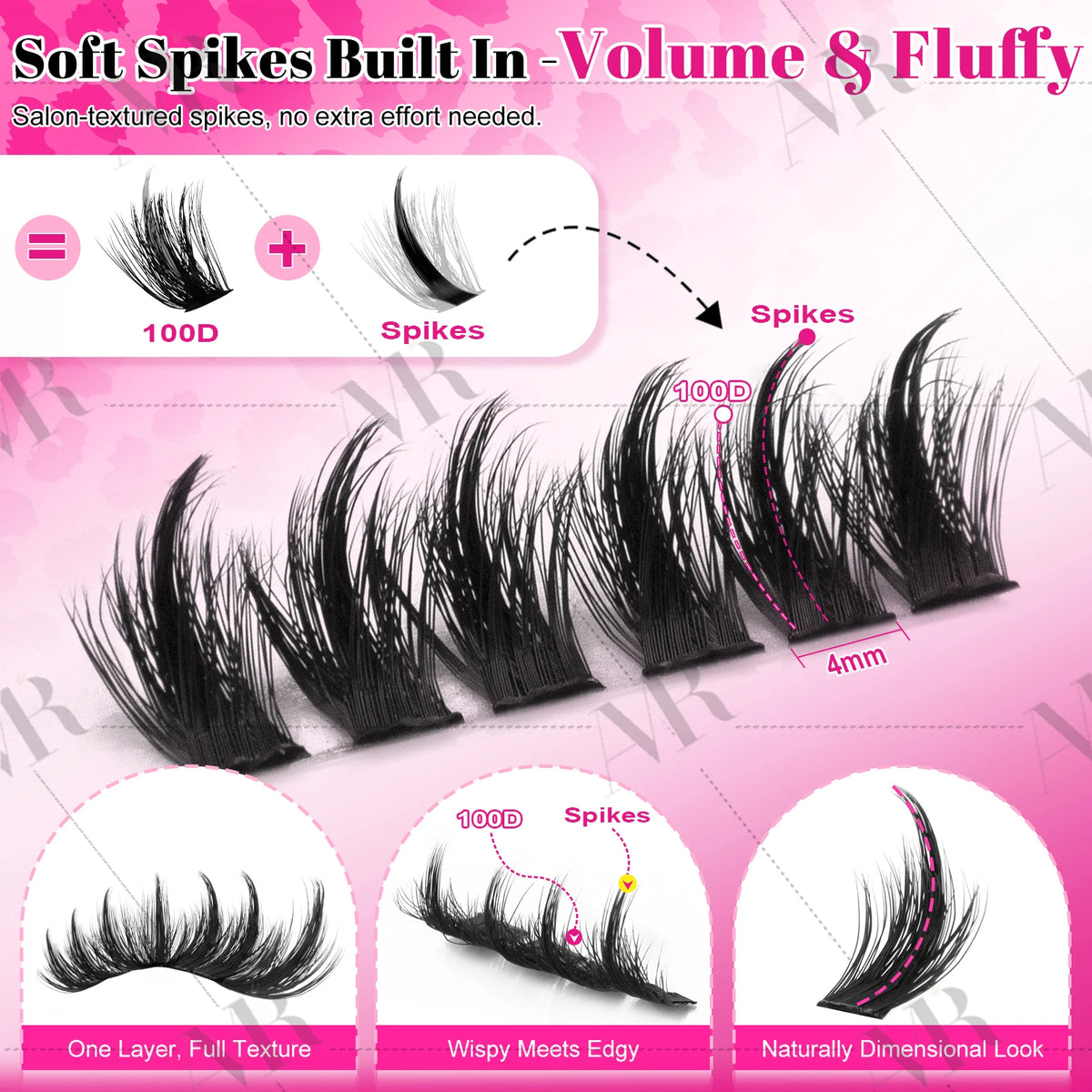 232PCS Cluster Lashes Kit – D Curl 10–18mm Volume Eyelash Extensions