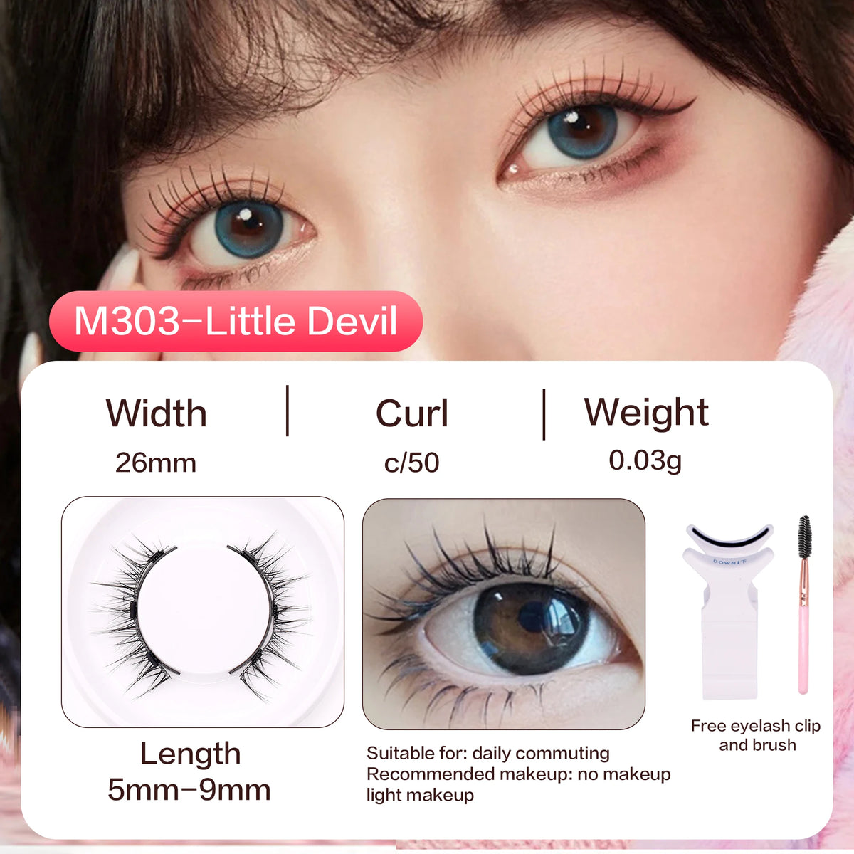 Reusable Magnetic Eyelashes Kit – Lightweight Natural-Looking Magnetic Lashes