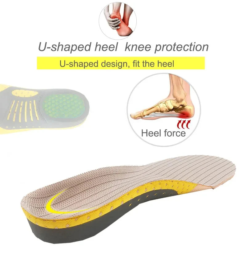 Orthopedic Insoles for Men & Women – Arch Support Shoe Inserts with Memory Foam & Shock Absorption