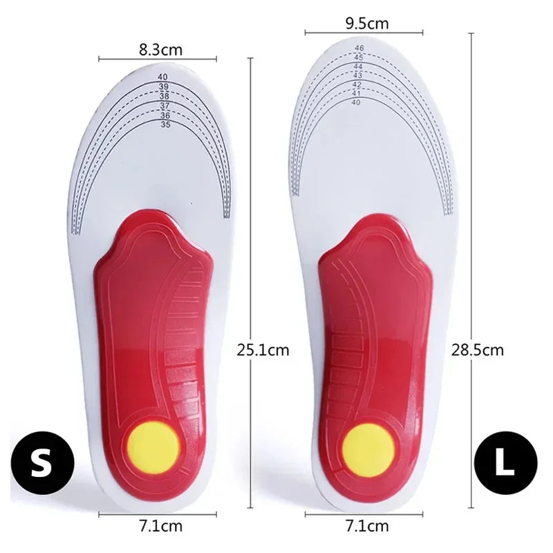 EVA Orthopedic Insoles for Men & Women – Arch Support Shoe Inserts for Flat Feet & Plantar Fasciiti