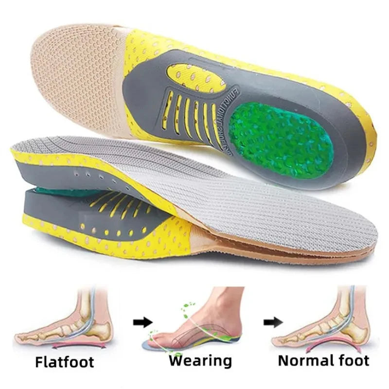 Orthopedic Insoles for Men & Women – Arch Support Shoe Inserts with Memory Foam & Shock Absorption