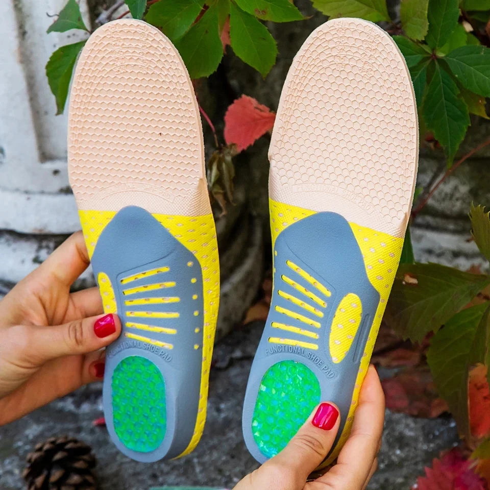 Orthopedic Insoles for Men & Women – Arch Support Shoe Inserts with Memory Foam & Shock Absorption
