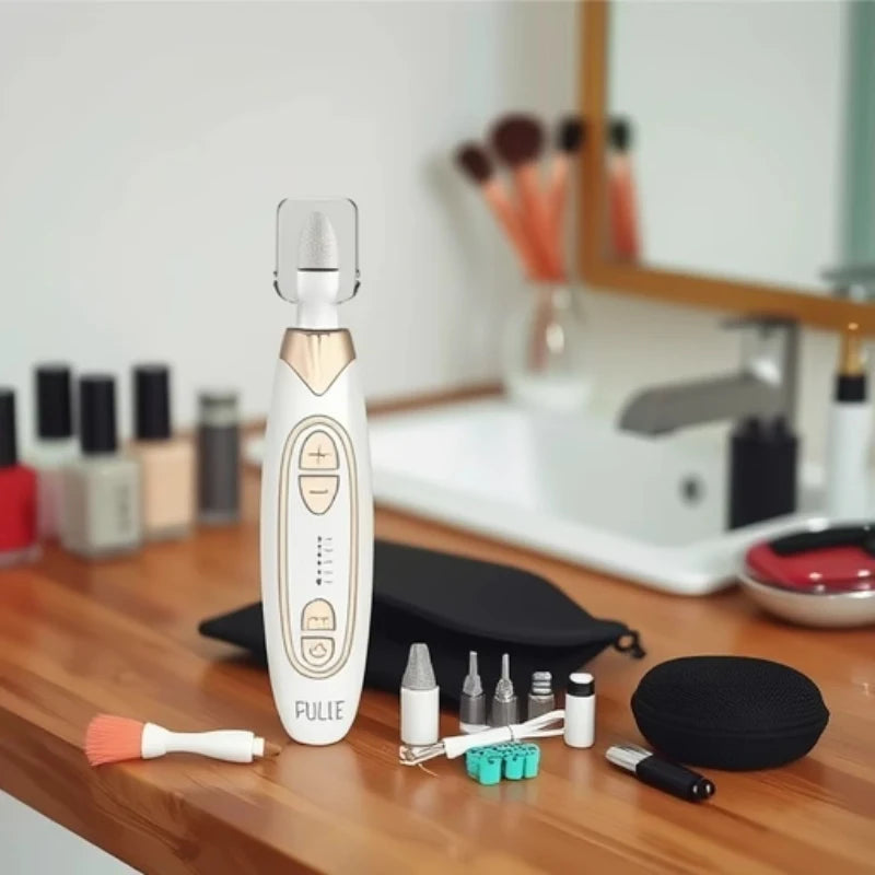 PELCAS Professional Nail Drill Machine, Cordless Electric Nail File for Manicure Pedicure, Rechargeable