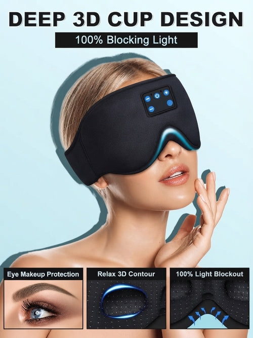 3-in-1 Bluetooth Sleep Mask with Wireless Headphones